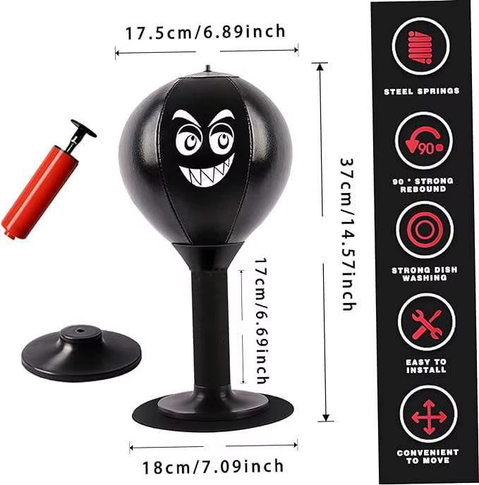 Saco de boxeo de escritorio antiestrés